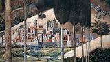 Benozzo Gozzoli - Citta di San Gimignano Size 54.5x31.25 - Benozzo Gozzoli Art Print Poster 54.5 x