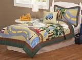 Town Road Full / Queen Quilt with 2 shams Town Road Full / Queen Quilt with 2 shams