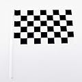 Adorox Plastic Checkered Mini Race Flags Nascar Theme Party Favor Decoration