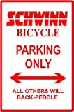 SCHWINN BICYCLE PARKING sign * street cycle