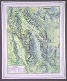 Hubbard Scientific Raised Relief Map K-DV2125 Death Valley National Park S Series