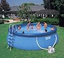 18ft x 48in Intex Easy Set Round Inflatable Above Ground Swimming Pool Set