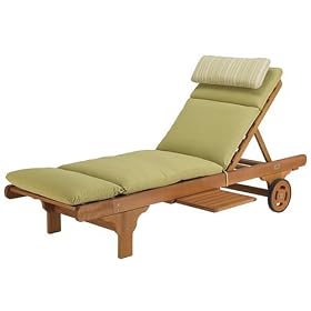 Strathwood Chaise Cushion, Daquiri with Dandelio Headrest