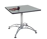 Review OFM  / OFM LT36SQ-GRAY NEBULA 36 Inch Square Multi-Purpose Table - Chrome X Base-Gray Nebula