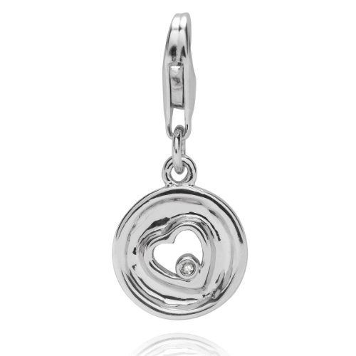 Rafaela Donata Secret Diamonds Damen-Charm \"Herz\" Sterling Silber Diamant  602 Preisvergleich