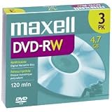 Buy Maxell 4.7GB 2x DVD-RW (3 -Pack)
