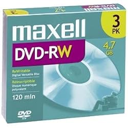 Maxell 4.7GB 2x DVD-RW (3 -Pack)
