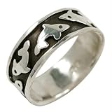 Dolphins - Sterling Silver Ring