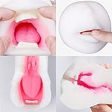 Sexbaby Silicone Realistic Mouth with Tongue and Teeth Male Masturbator Oral Sex Blow Job Pocket Pussy Adult Toy