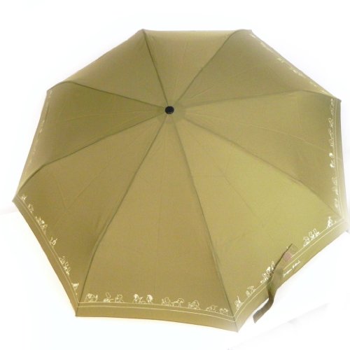 Automatic umbrella "Jacques Esterel" green khaki.