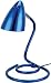 Lite Source LS-2608BLU Swirl Metal Desk Lamp, Metallic Blue
