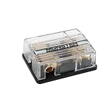 Click here to buy Monster 200 AGU PowerFuse Fused Power Distribution Block - Three 4 Gauge Inputs Four 8... by Monster.