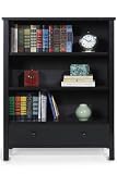 Open Mission Bookcase 3-shelf Black