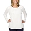 Merona&reg; Plus Pleated Neck Knit Top - White