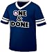 One And DONE Anti Obama Mens Ringer T-shirt, Funny Trendy Political Anit-Obama Men's Ringer Shirt, Small, Navy/White