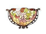 IMAGE OF Dale Tiffany TW100734 Jacqueline Fancy Wall Sconce Light, Mica Bronze and Art Glass Shade
