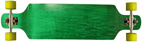 Drop Down Longboard Complete Green Concave Maple Symmetrical Shape 76mm Wheels