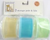3 Storage Containers & Lids, Green