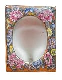 Porcelain picture frame - set of 2 - handpainted thousand flower design (V7714-2)