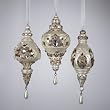 Club Pack of 12 Victorian Plum Platinum Opulence Christmas Ornaments - 5.5"