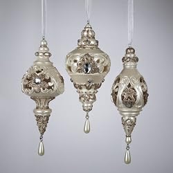 Club Pack of 12 Victorian Plum Platinum Opulence Christmas Ornaments - 5.5"
