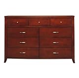Modus Furniture Brighton 9 Drawer Dresser Cinnamon