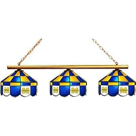 NCAA Michigan Wolverines 3-Light Executive Game Table Lamp