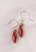 Carnelian and Copper Bead Earrings