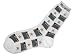 Womens 9-11 Hollywood White with Clapboards and Metallic Gold Stars Cotton Novelty Socks