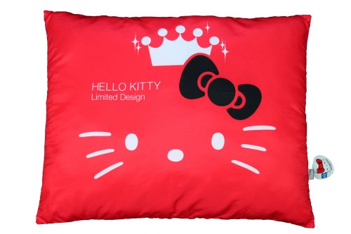Eikoh Official Sanrio 35th Anniversary Hello Kitty Pillow – Red – 27″ x 20″ x 3″