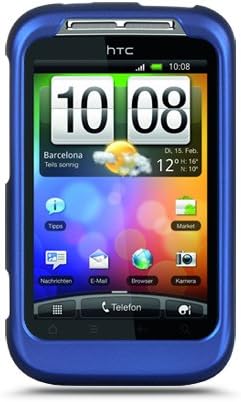 Icella FS-HTPG76110-RBU Rubberized Blue Snap-On Cover for HTC Wildfire S PG76110