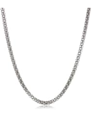 Sterling Silver Popcorn Chain Necklace