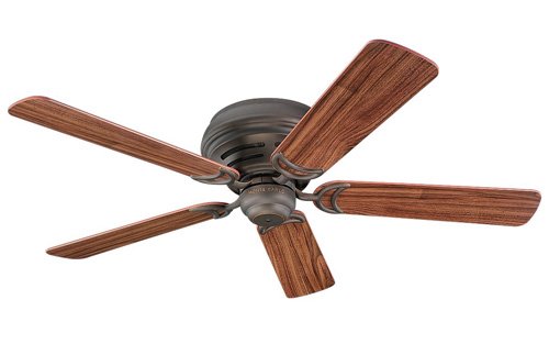 Monte Carlo 5DH52RB Designer Hugger 52-Inch 5-Blade Flush Mount Ceiling Fan with American Walnut Blades, Roman Bronze Monte Carlo 5DH52RB Designer Hugger 52-Inch 5-Blade Flush Mount Ceiling Fan with American Walnut Blades, Roman Bronze image