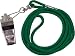 Sporting Goods : Set of 4 Whistle/Lanyard Combo - Green