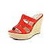 Ugg Australia Tawnie Womens Nubuck Leather Wedge Sandals Shoes