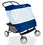 BabyShade Double Stroller Cover Protects Infants in Canopied Twin Strollers from Sun, Rain, Wind and Flying Insects