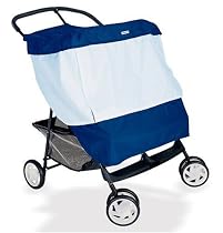 BabyShade® Double Stroller Cover Protects Infants in Canopied Twin Strollers from Sun, Rain, Wind and Flying Insects