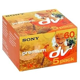 Sony 60min Premium MiniDV Tape 5 Pack Sony 60min Premium MiniDV Tape - 5 Pack