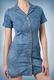Frankie B Jean - Frankie B Mini Shirt Dress