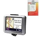 HQRP Air Vent Car Mount / Clip Holder for Garmin Nuvi 265 265W 275T 465 465T GPS plus HQRP Universal Screen Protector