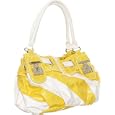 ''Striped Brett'' Hobo - Off White and Yellow