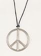 Jumbo Metal Peace Necklace Costume Accessory Jumbo Metal Peace Necklace Costume Accessory