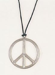 Jumbo Metal Peace Necklace Costume Accessory