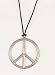 Jumbo Metal Peace Necklace Costume Accessory