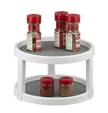 Non-Skid Cabinet Organizer Spice Rack (Twin Turntable 10.25")