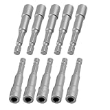 uxcell 六角ドライバービット　スパナナット　シャンク6.35mm　六角ソケット5.5mm　10個