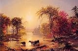 12X16 inch Cropsey Jasper Autumn in America 1860 Canvas Art Repro