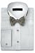 Joseph Abboud Black Tie Wing Collar, solid pique, 100% Cotton with French Cuff Tuxedo Shirt