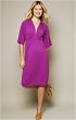 The Olian Kimono Styled Rayon Knit V-neck Dress
