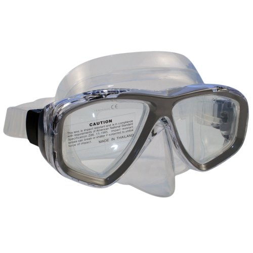 Promate Sea Viewer Mask (Clear, Titanium)